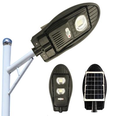 China Solar Street Light Outdoor Waterproof IP65 ABS Integrated 50W 100W 150W All In One LED Solar Street Light for sale