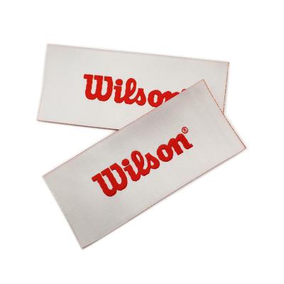 China Factory Price Viable Private Woven Satin Damask Brand Label Logo Tag Woven Label Custom Made For Clothes for sale