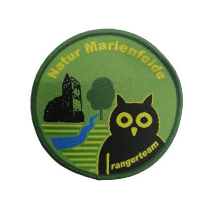 China Merrow Viable Custom Outdoor Apparel Woven Patch Garment Patch for sale