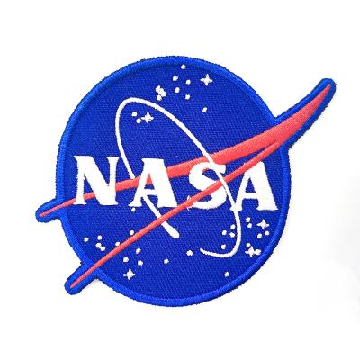 China High Quality NASA Viable Logo Embroidery Patch Garment Badge with NASA logo for sale