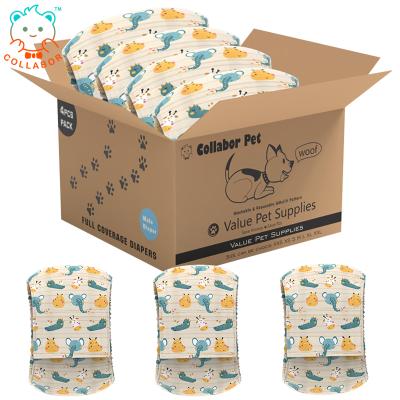 China COLLABOR Viable Dog Diaper Box Set Pet Physiological Pants For Small Dog Female Puppy Dono Washable Dog Diaper for sale