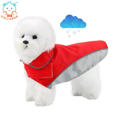 China New Style Viable Useful Anti Water Solid COLLABOR Outdoor Jacket For Small Dog Large Dog Jacket Overalls Four Legs for sale