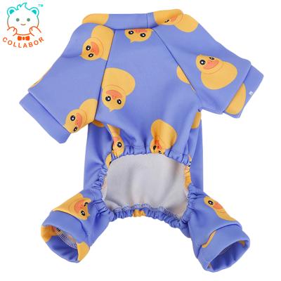 China High Quality Soft Dog Pajamas COLLABOR Seth Hound Waterproof Dog Jumpsuit Cotton Viable Dog Pajamas Overalls for sale