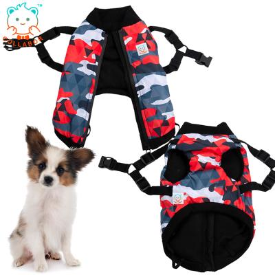 China COLLABOR Reflective Dachshund Dog Harness Set Custom Adjustable Large Reflective Breathable Winter Dog Harness for sale