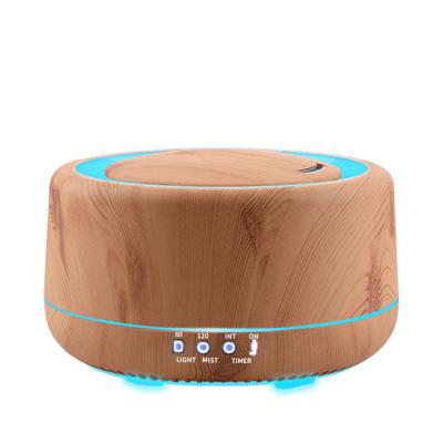 China Smell Cozy Wood Grain Aroma Diffuser for Large Essential Oil Water Tank 700ml Humidifier with 7 LED Headlight Home Office for sale