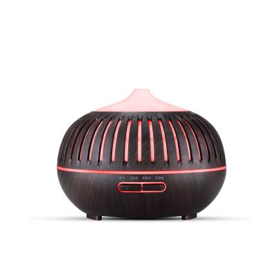 China Wooden Household 400ml Grain Ultrasound Aromatherapy Essential Oil Diffuser for sale