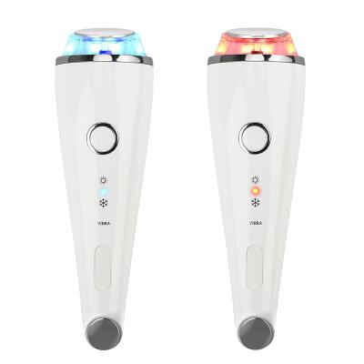 China Newest Vibration DEEP CLEANING Photon Cold & Hot Facial Roller Jade Roller Beauty Device Belt Massager V Lifting Massager for sale