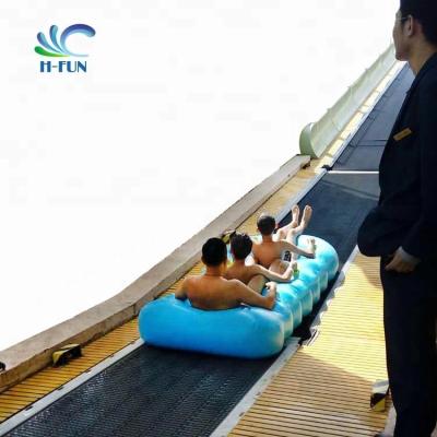 Cina Overlap Heat Bonding Waterpark 3 Person Tube for Water Roller Coaster Large Water Slide in vendita