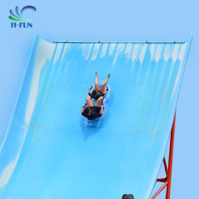 Cina New design 2 person inflatable water park tube clear blue Water slide tubes in vendita