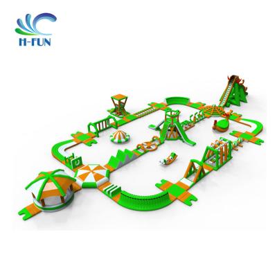 China Heavy duty inflatable water park inflatable water floating obstacle course Te koop