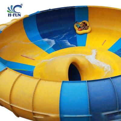 China Overlap Heat Bonding Theme Park Tube , Fiberglass Pool Tube Slide Te koop