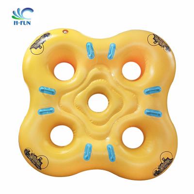 China Plastic Cloverleaf Rafting Water Park Tube Customized Logo Te koop