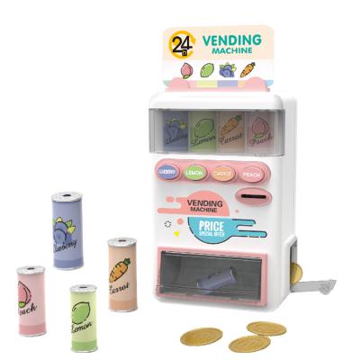 China With Sound Led Anto Open The Door / Password Juice Vending Machine Smart Beverage Machine Toys Shopping Toy For Kids for sale