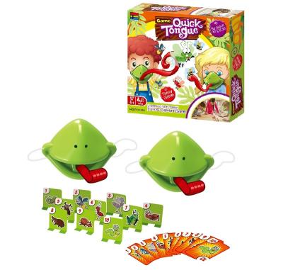 China Game Set Desktop Party Toys Tongue Catch Quick Catch Hooks Interactive Plastic Toys Board Game Buggy Set for sale