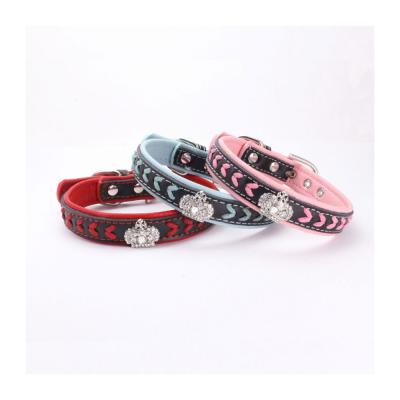 China Viable Custom Fashion Dog Crystal Pets Luxury Pet Collars for sale