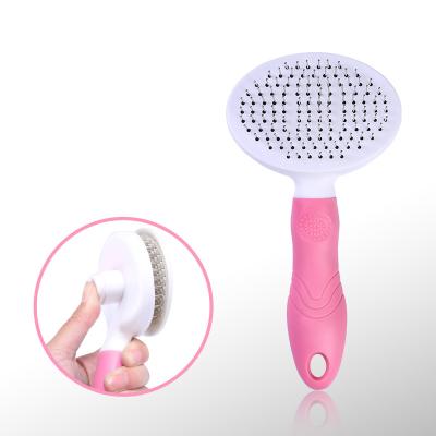 China Sustainable Self Cleaning Slicker Pet Brush Large Hair Remover Pet Massage Bathing Comb Brush for sale