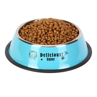 China Non-slip Fall Resistance Thickening Bowl Dog Pet Feeding Supplies Feeder Pet Bowl Stainless Steel for sale