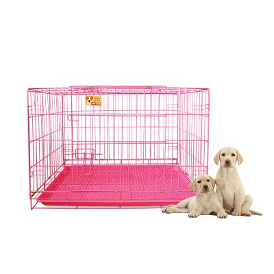 China Viable In Stock Commercial Kennel Mesh Pet Dog Cage Metal Pet Cages Stainless Steel for sale