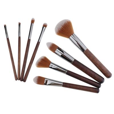 China Angular blush madera maquillaje cepillos vegan custom logo make up brushes 8pcs for make up for sale