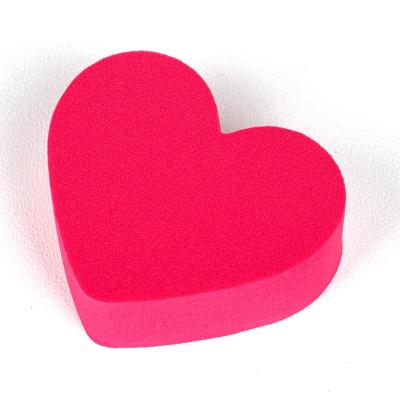 China Heart Eco-Friendly Soft Professional Shape Latex Free Cosmetic Sponge Puff For Face Cream Applicator for sale