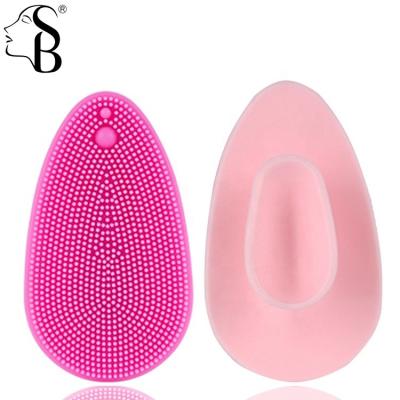 China Pore ​​Remover Soft Silicone Facial Brush Pad Cleaning Exfoliator Food Grade Face Scrubber Massage Pore Blackhead Removing Exfoliating Pad for sale