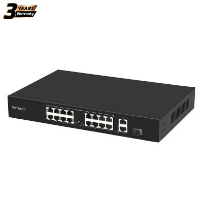 China IP cctv high end 16CH 10/100M poe switch with good price industrial poe switch 16 port POE switch for sale