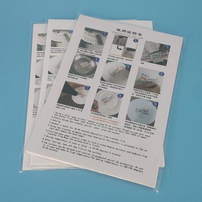 China Mark Cup (100pcs/lot) No Need Varnish No Edge Water Slide Laser Clear Color Ceramic Decal Transfer Paper for sale