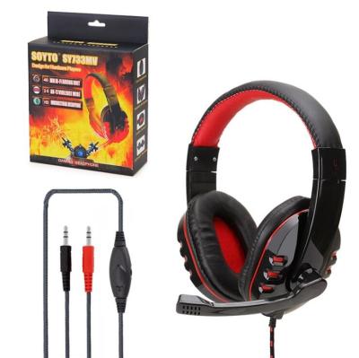 China Headband Wired 3.5mm USB Jack Stereo Earphone With Microphone For PC Tablet Phone PS4 Professional Gaming Headset for sale