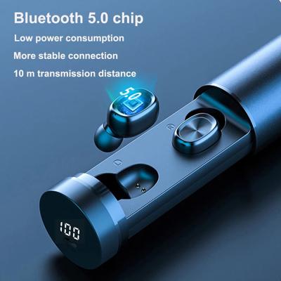 China Wholesale In-Ear Cheap Earphone Wireless Earbuds With Case Metal Body Waterproof Sport Earphone Gaming Charging Earbuds for sale