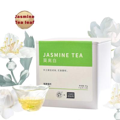 China Organic Portable Fragrant Loose Tea Bag Good Smell Loose Jasmine Scented Green Tea for sale