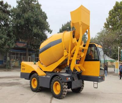 China Building Material Shops 4000L Drum Working Capacity Automatic Concrete Cement Mixer Truck for sale