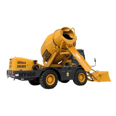 China Cement algeria cheap price self loadig small concrete pump mixing mixer trucks4.0m3 for sale