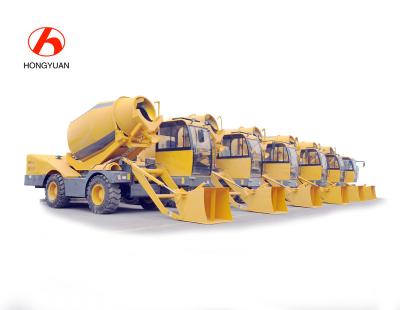 China Machinery Repair Shops SELF LOADING MOBILE CONCRETE MIXER HY420 With 420L Capacity for sale