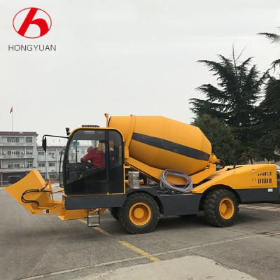 China 2018 Self Loading Mobile Concrete Cement Mixer Truck Machine With Batch Capacity 0.6L 4M3 for sale