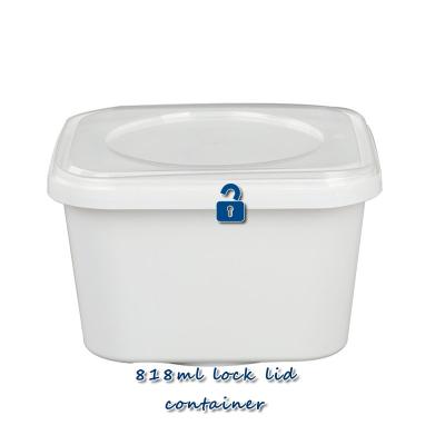 China Traditional High Quality Containers Hard Plastic Lock Meal Prep Freezer And Microwave Food Safe Storage for sale