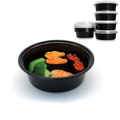 China Bento Box Disposable Round Container Eco Friendly Hard Traditional Plastic for sale