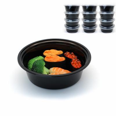 China Traditional Hard Disposable Round Container Plastic Container With Lids for sale