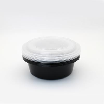 China Wholesale Round Plastic Bowl Microwavable Togo Containers Takeout 12 Ounce Food Containers for sale