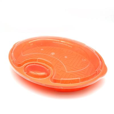 China Minimalist Disposable Microwave Food Storage Plastic Sauce Cup Storage Containers For Dumpling for sale