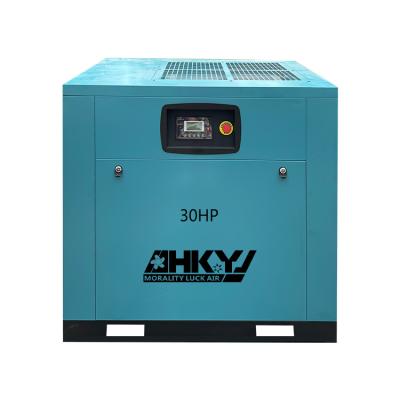 China Constant Frequency Air Compressor 22KW 30HP Machine Screw Ttype Factory Price Air Screw Compressor 227-480V 3 phase 8 Bar for sale