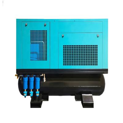 China All In One integrated Constant Frequency Screw Air Compressor 15KW 20HP with Dryer and 300 Liter Tank for sale