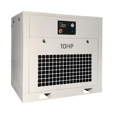 China Integrated air compressor 7.5kw 10hp Industrial screw air compressors for sale