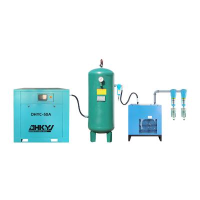 China 37kw/50hp/8bar to 16bar Factory price air compressor Industrial Screw Air-compressors with tank and air dryer en venta