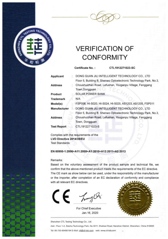 CE - Yuwei Technology (Dongguan) Co., Ltd.