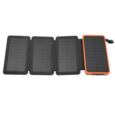 China Support Fast Solar Mobile Power Charging Charger Portable Foldable Large Capacity Power Bank for sale