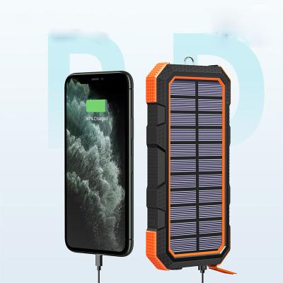 China High Quality Fast Charging Support Solar Panel Powerbanks Charger 20000mAh Portable Solar Power Bank for sale