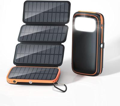 China Fast charging support new products for phone portable charger electronics generator solar panels 2021 power station cell phones solar power bank for sale