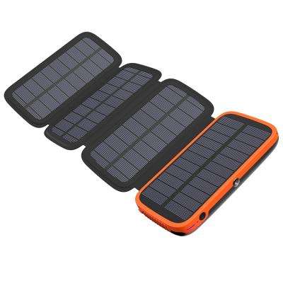 China Fast Charging Support Charger 20000mah Outdoor Portable Solar Power Charger With USB Solar Power Bank for sale