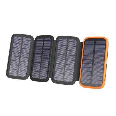 China Fast Charging Support 20000 Mah High Capacity Waterproof Portable Power Bank Fast Charging Solar Charger for sale