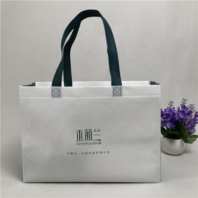 China Handled PP Laminated Non Woven Shopping Bag Heavy Duty Waterproof Reusable Cotton Shopping Bag Environmental Friendly Shopping Bags for sale